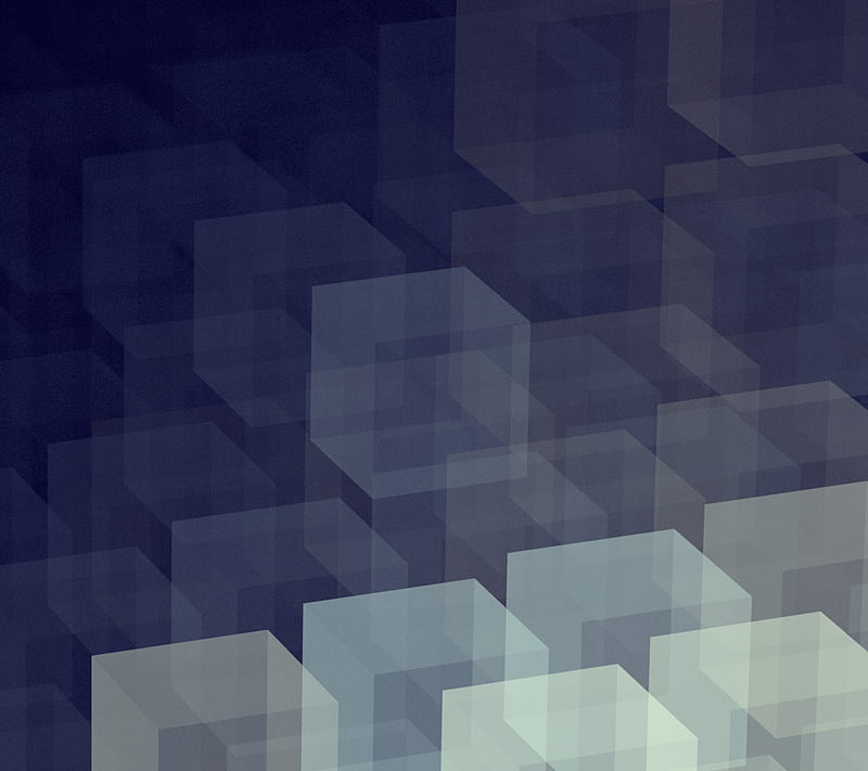 Cubed, barbaivan, blue, cube, HD wallpaper