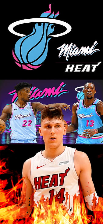 Tyler Herro Jersey Wallpaper for iPhone X and up! (designed around the  notch to accommodate the shape of the screen :) ) : r/heat