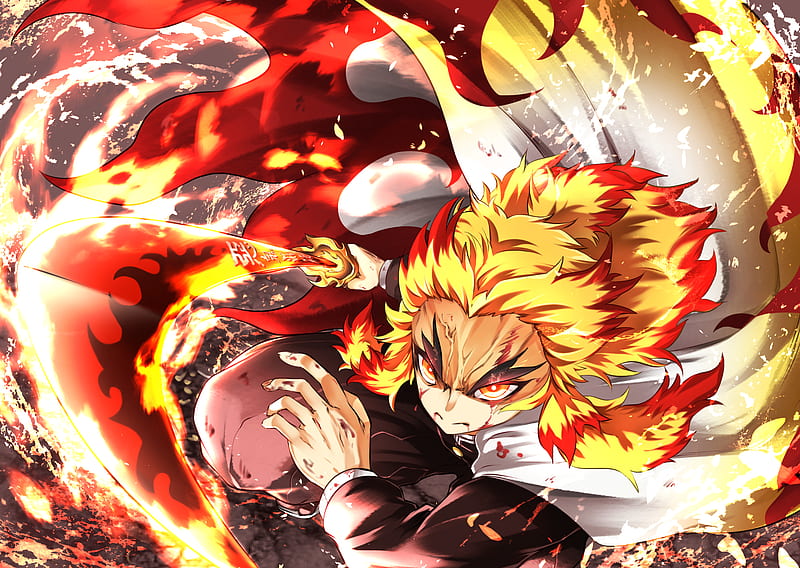 Anime, Demon Slayer: Kimetsu No Yaiba, Kyojuro Rengoku, Hd Wallpaper 