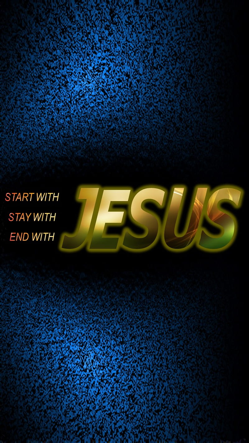 Start stay end, christian, jesus, HD phone wallpaper