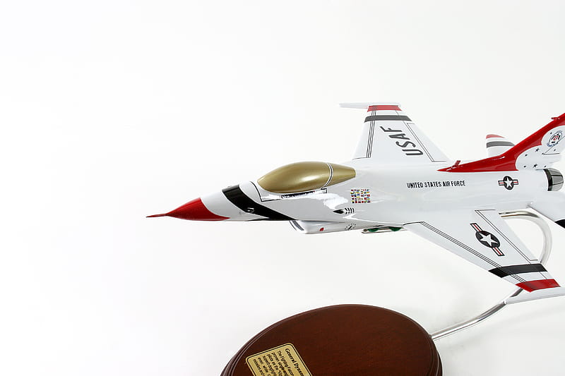 F-16C Falcon Thunderbirds Wood Model Plane, f-16c falcon, wood model plane, thunderbirds, f-16 falcon, f-16c thunderbirds, model plane, f-16, HD wallpaper