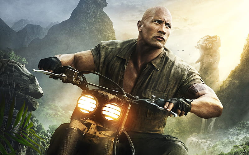 Dwayne Johnson Welcome to the jungle 2017 Movies, HD wallpaper