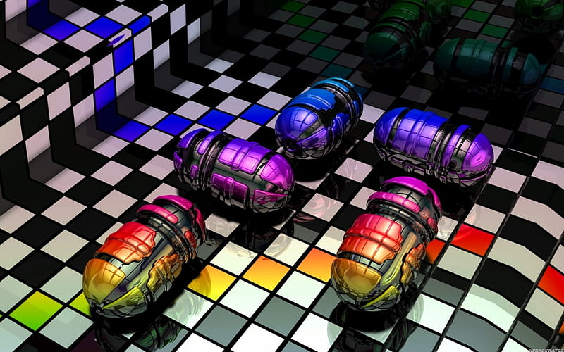 Capsule, colorful, abstract, c4d, 1920x1200, HD wallpaper