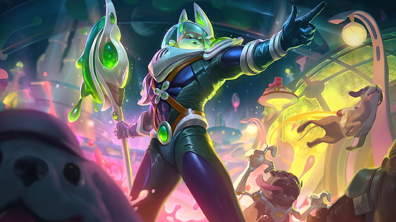 Space Groove Nasus, league of legends, space groove, HD wallpaper