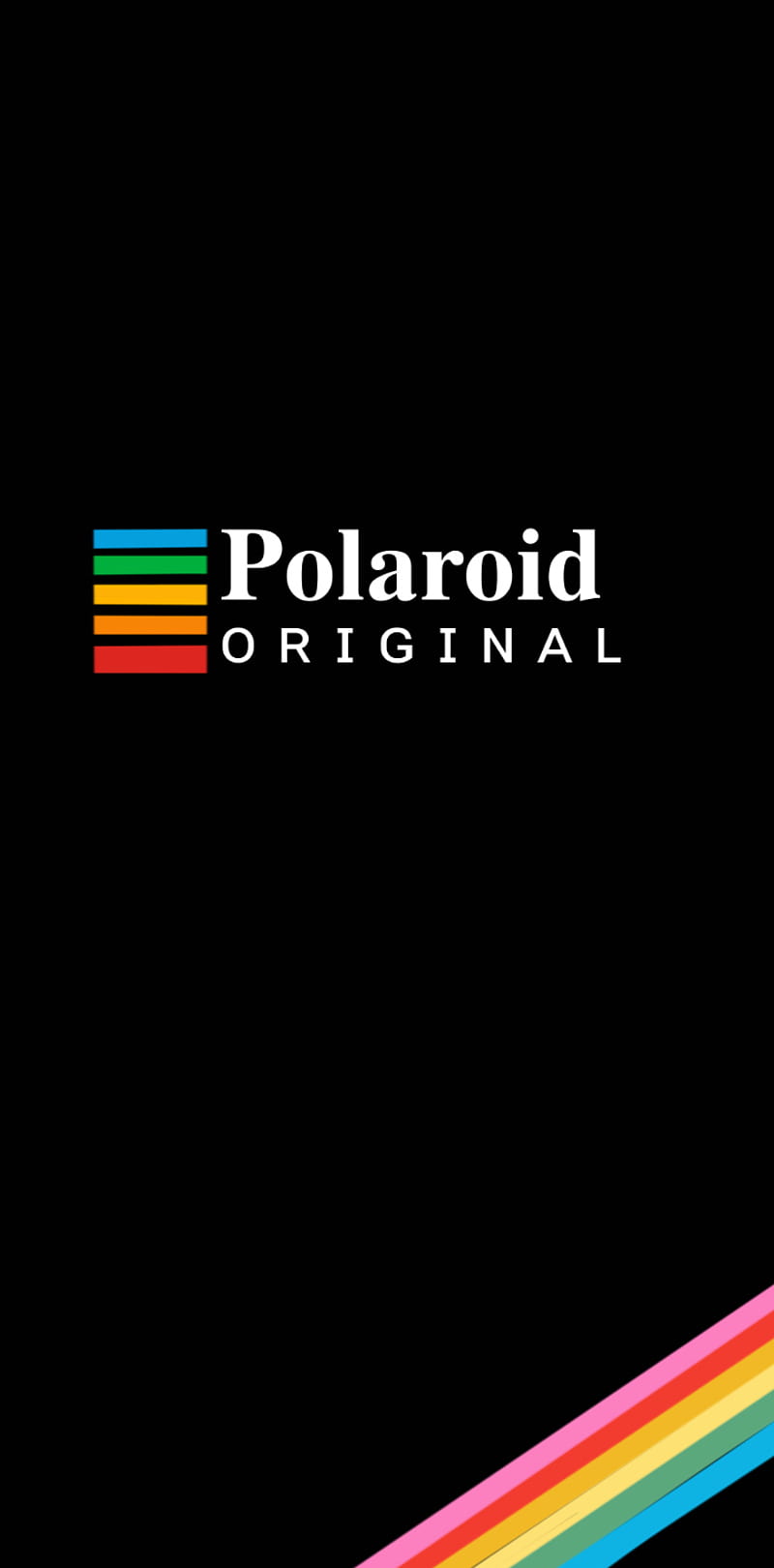 Polaroid Original, amoled, camera, dark, fotografia, polaroide, pride, rainbown, HD phone wallpaper