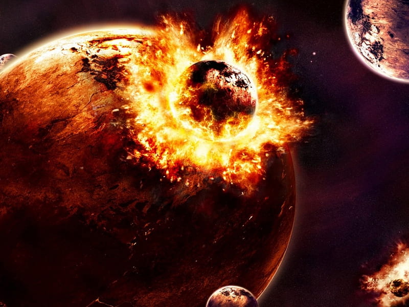 THE X PLANET COLLISION WITH EARTH 2012??, collision, planet, HD wallpaper