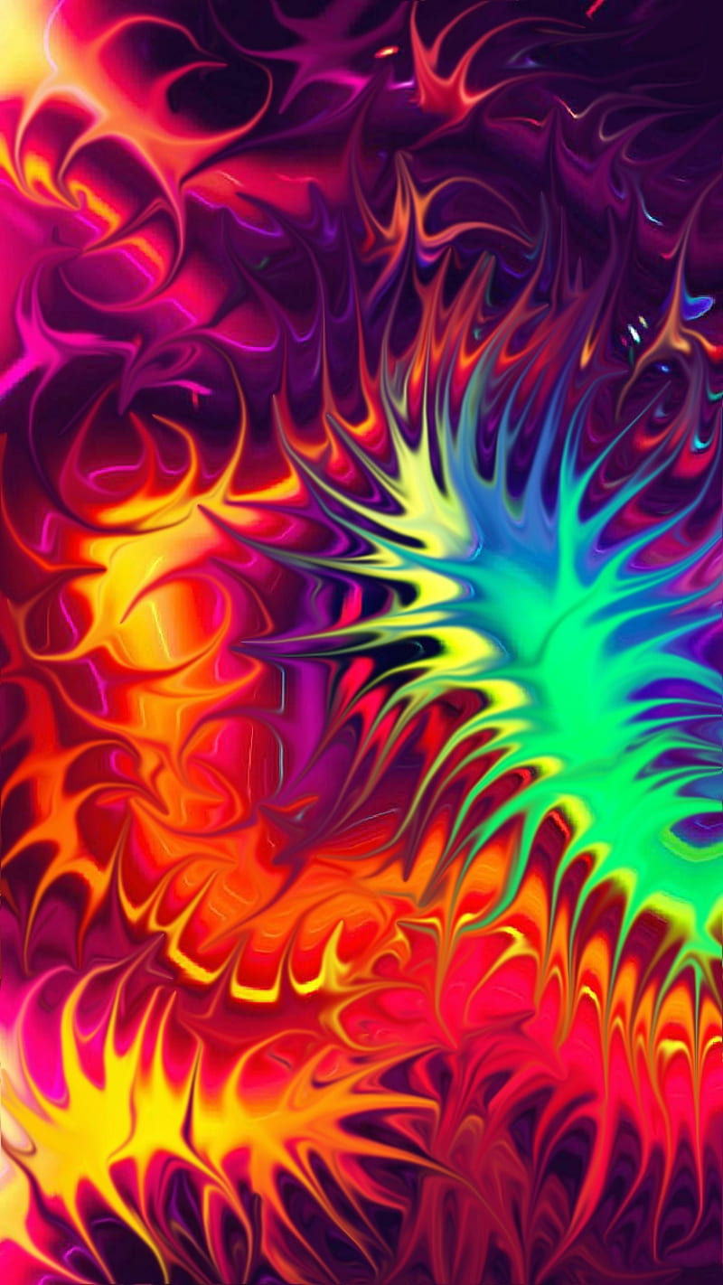 Lava Flow, abstract, burst, colorful, colors, psicodelia, HD phone wallpaper