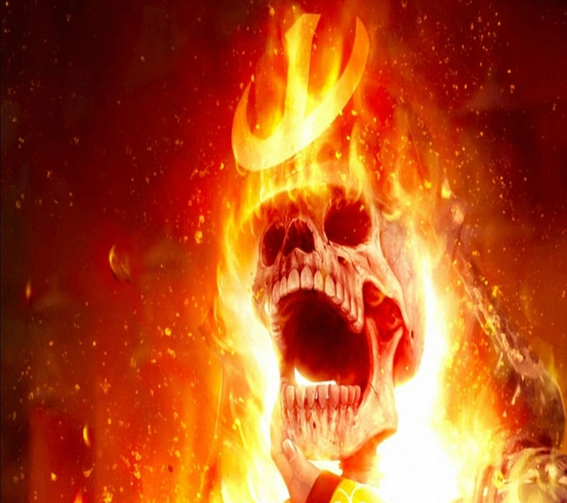 Burning Skull, HD wallpaper | Peakpx