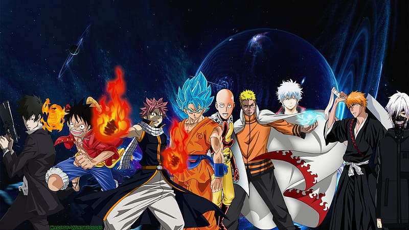 goku luffy naruto ichigo natsu tsuna