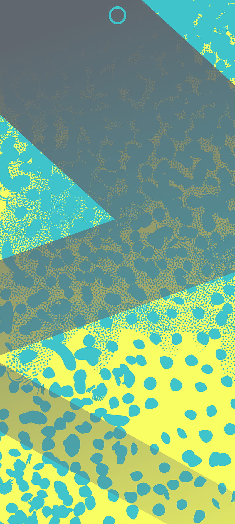 Blue yellow zig zag, bright, colour, futuristic, pattern, patterns, simple, HD phone wallpaper
