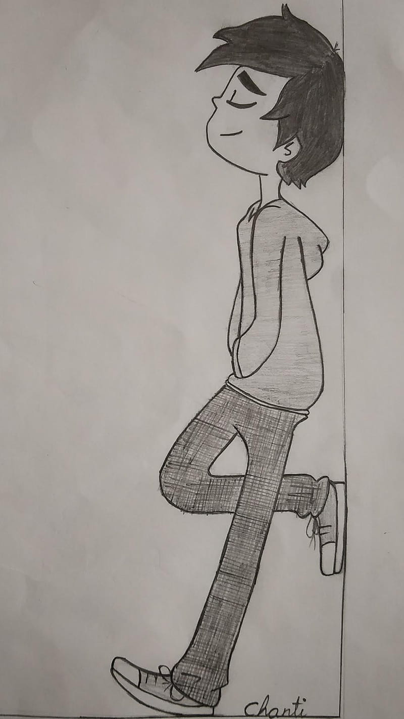 Alone Boy Pencil Sketch!! How to draw a sad boy in easy way - YouTube