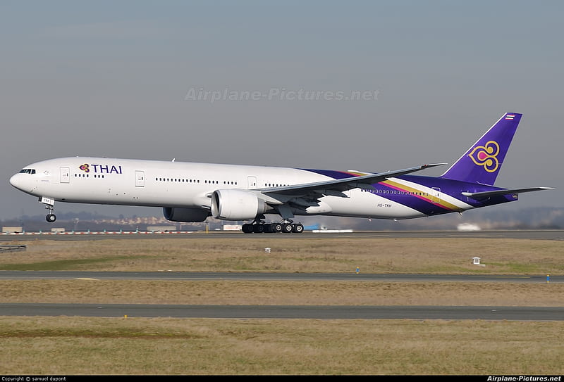 Thai boeing 777, boeing 777, plane, thai airlines, boeing, HD wallpaper |  Peakpx