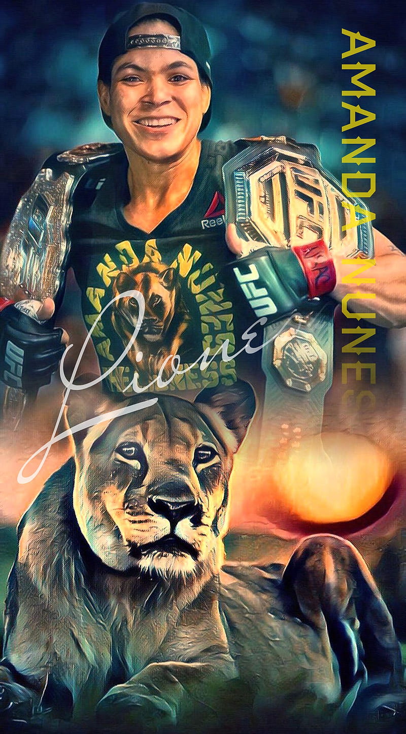 LionessNunes, Mma, World Champion, Ufc, The Lioness, Amanda Nunes, HD phone wallpaper
