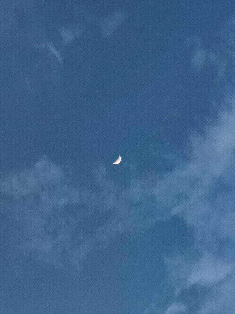 Aesthetic moon, cool, nature, clouds, phone, HD mobile wallpaper | Peakpx