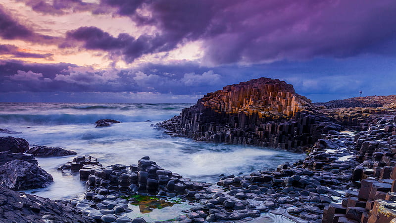 Northern Ireland Special Looking Rocks Coast, rocks, nature, HD wallpaper