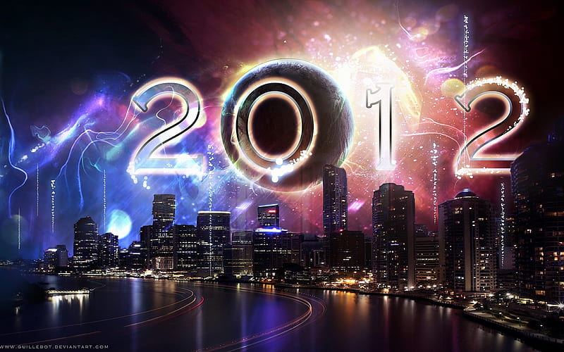 Happy New Year-2012 Year theme 17, HD wallpaper
