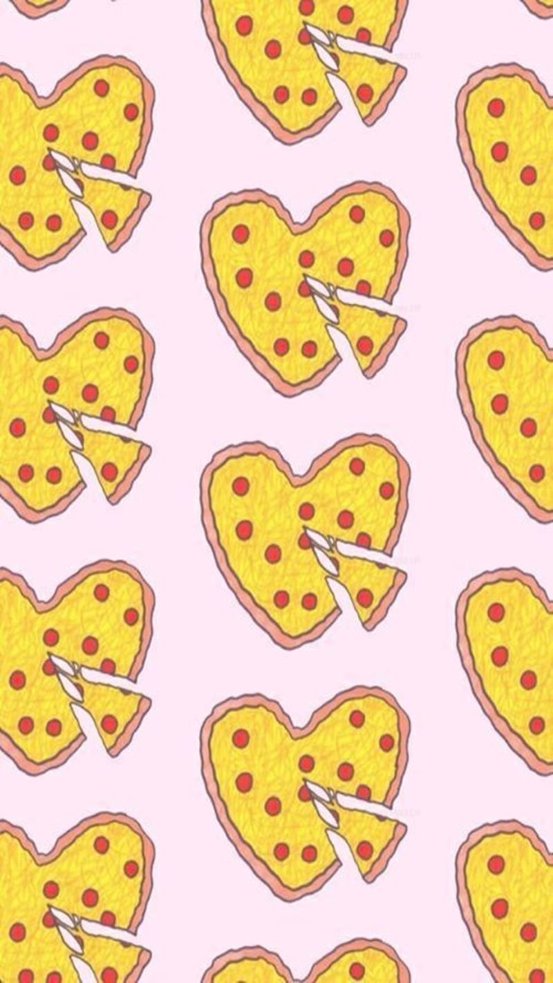 Pizza Lover, love, pattern, pepperoni, HD phone wallpaper