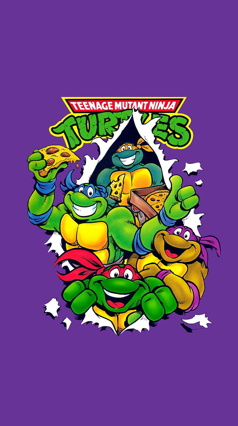 Turtles Ninja, pizza, HD phone wallpaper