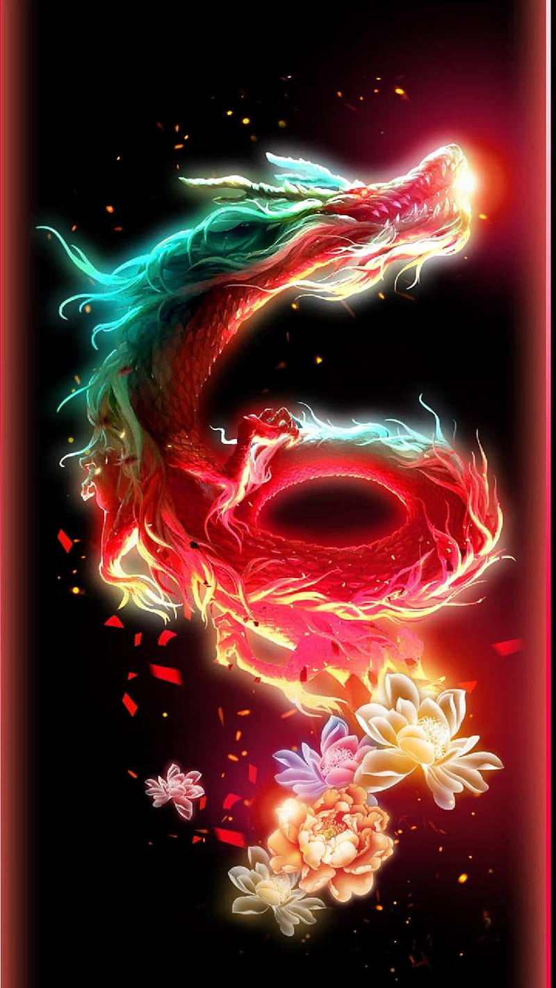 Cool dragon, 3d, HD phone wallpaper