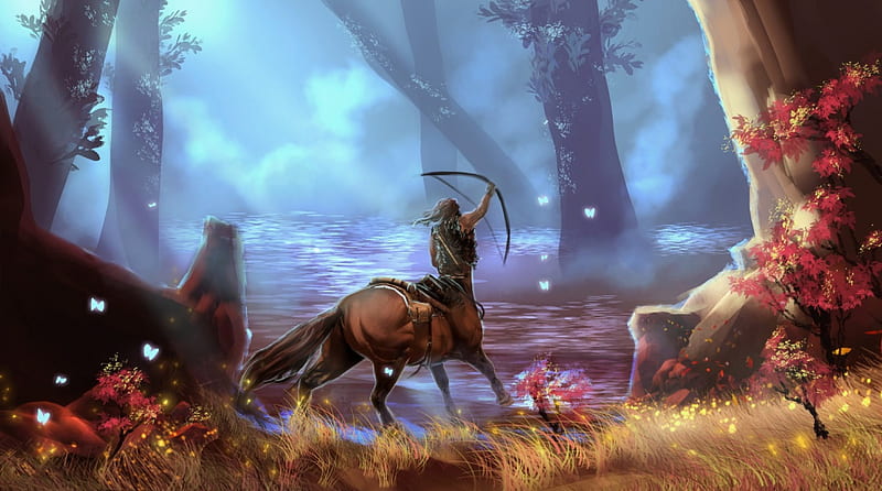 'Mythical centaur'......, mythical, warrior, horse, centaur, HD wallpaper