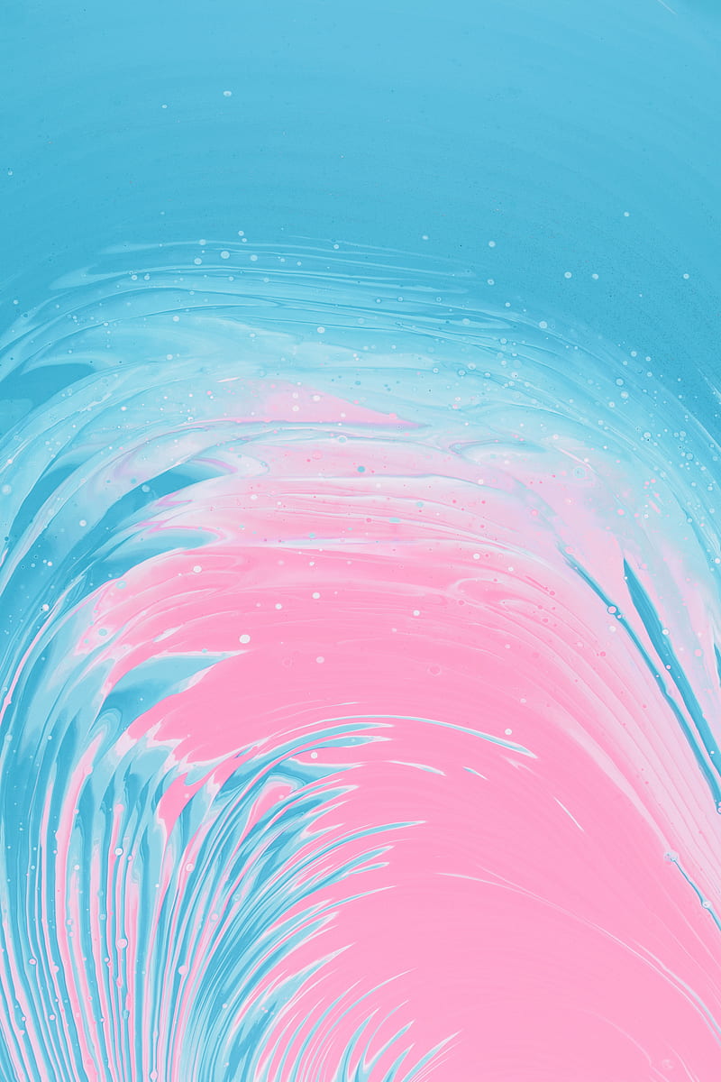 paint, blue, pink, lines, stains, HD phone wallpaper