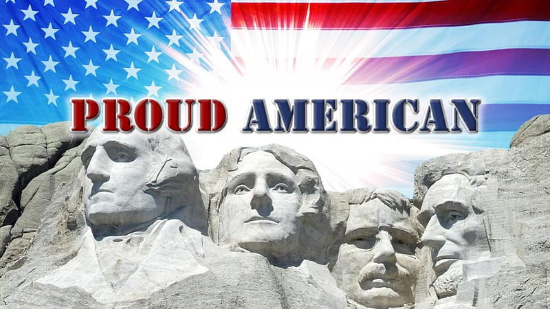 Proud American, god bless america, american pride, mount rushmore, patriotism, american patriotism, HD wallpaper