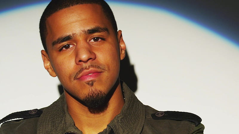 J Cole In White Background Wearing Green Shirt Music, HD wallpaper