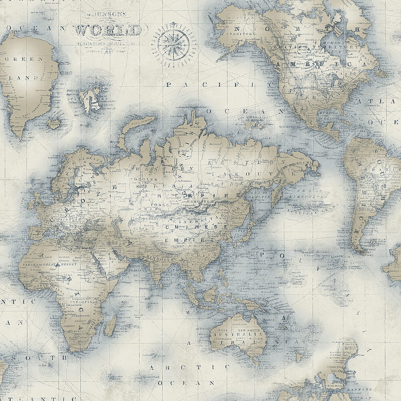 Chesapeake Mercator Aqua World Map, Gray World Map, HD phone wallpaper