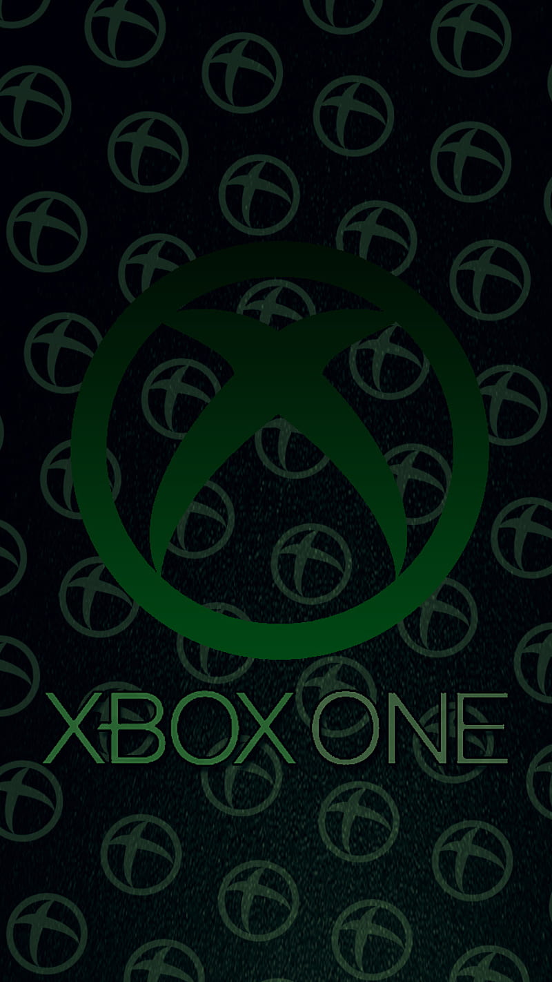 Xbox one, black, console, green, logo, symbol, xbox, xbox logo, xbox one x, HD phone wallpaper