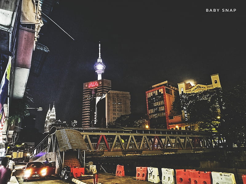 Kuala Lumpur-Mrbaby , blurred, city, kuala lumpur, lights, malaysia, masjid india, new, night, selangor, urban, HD wallpaper
