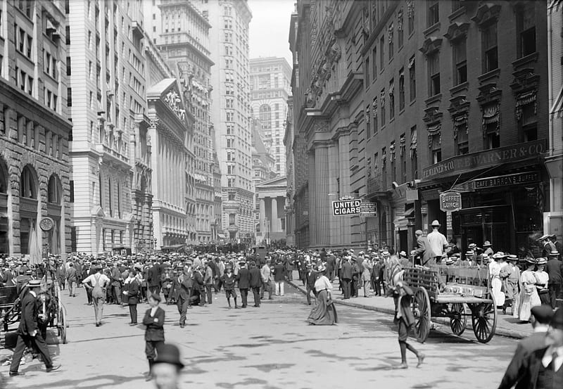 New York Street 1900, USA, America, old, rare, monochrome, 1900, graphy, New York, US, Street, vintage, HD wallpaper