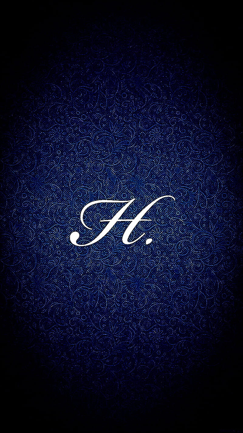 H Alphabet, black, simple, HD phone wallpaper