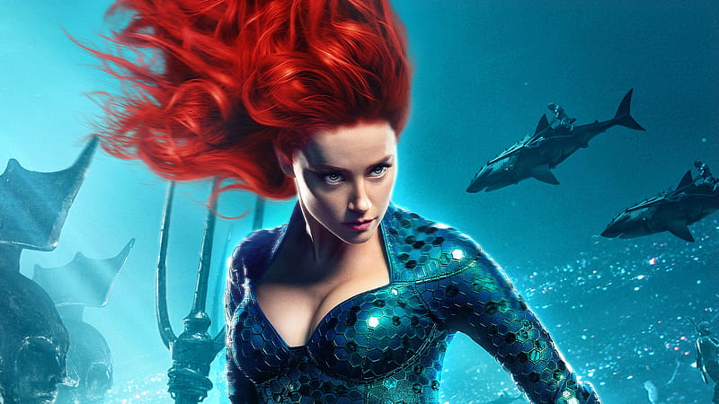 Amber Heard As Princess Mera In Aquaman Movie, mera, aquaman-movie, 2018-movies, movies, amber-heard, HD wallpaper