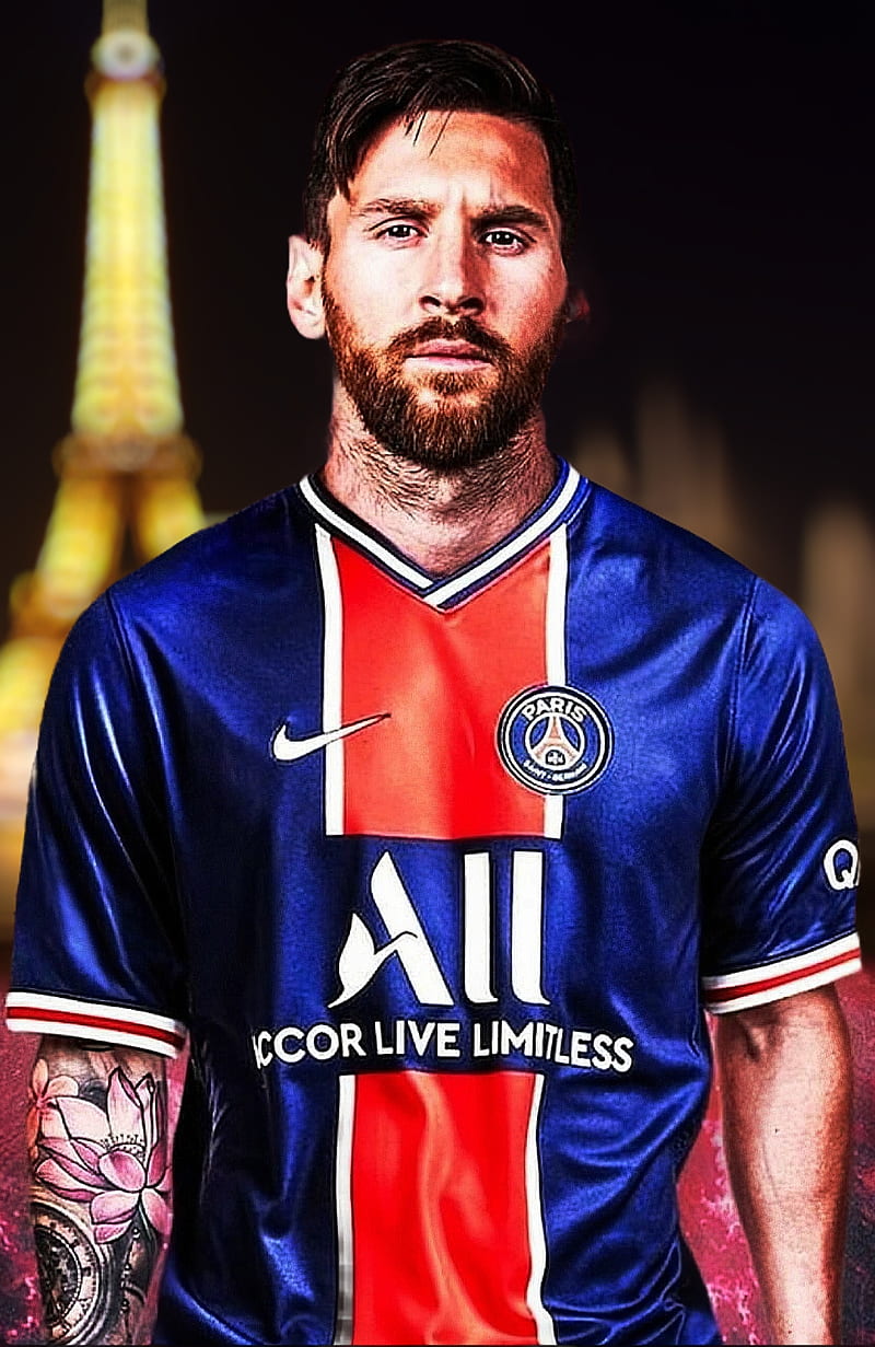 Messi psg Eiffel desen, París, Barcelona, fútbol, 2021, HD phone wallpaper