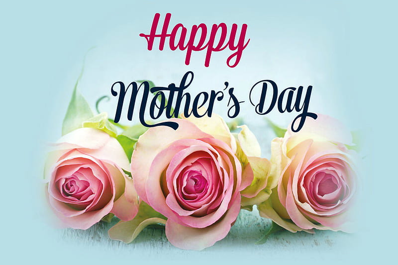 Happy Mother's Day, holiday, day, roses, mother, abstract, HD wallpaper