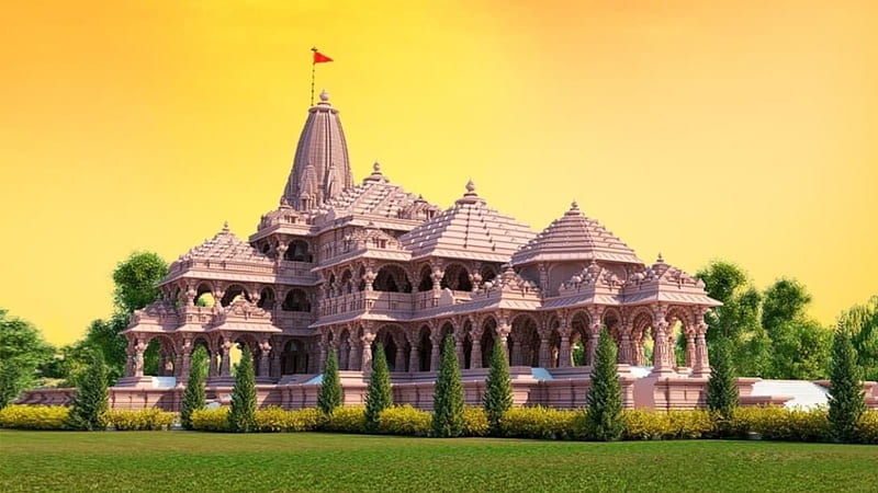 This is how the Ram Mandir in Ayodhya will look like on completion, HD wallpaper