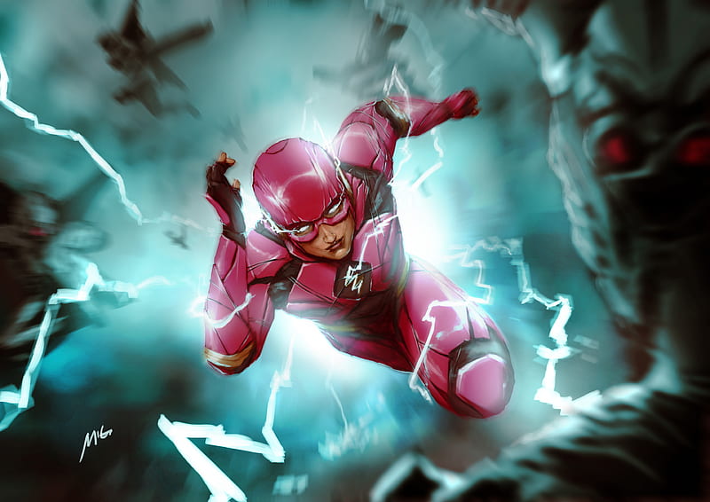 DC Flash Running Art, HD wallpaper | Peakpx