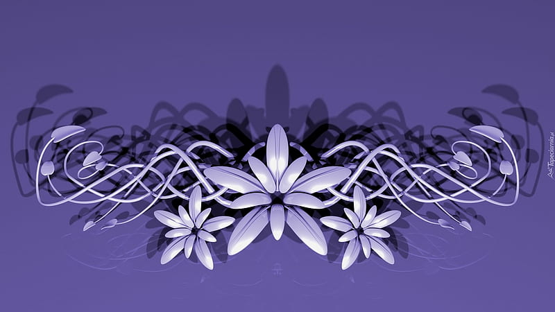 Lavender Flowers , Purple, Creepers, Graphic, Creeper, desenho, Art, HD wallpaper