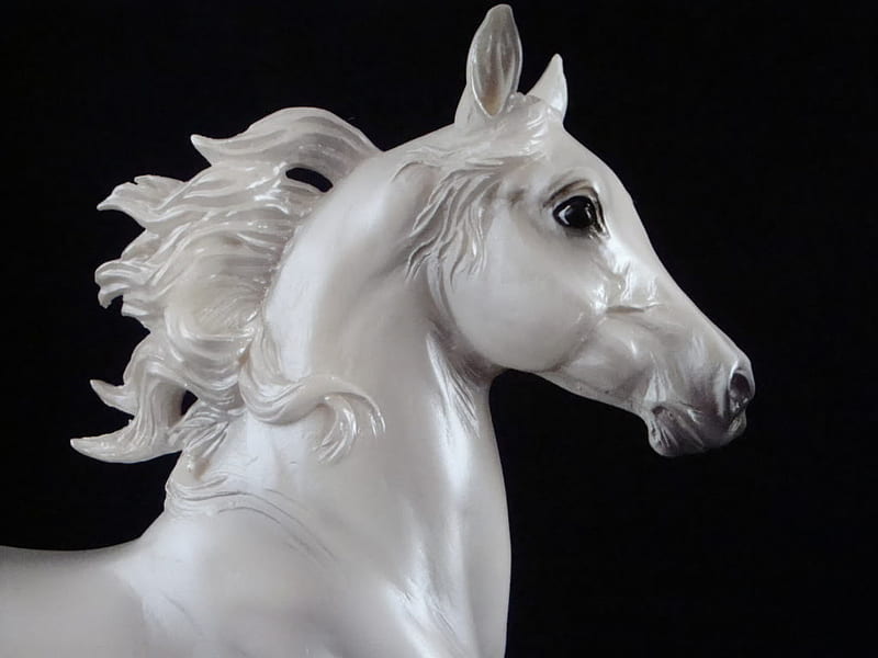 Breyer Arabian Horse, flat head, bonito, white, arabian, HD wallpaper