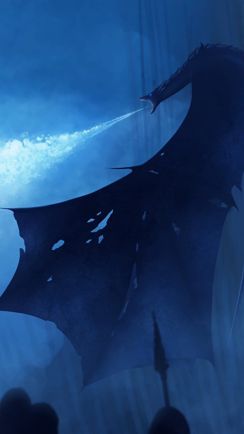 Walker ice dragon, dragon, game of thrones, HD phone wallpaper | Peakpx