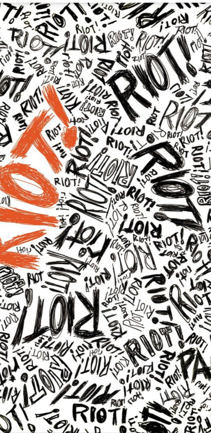Paramore Riot-3 Album Cover Sticker Album Cover Sticker