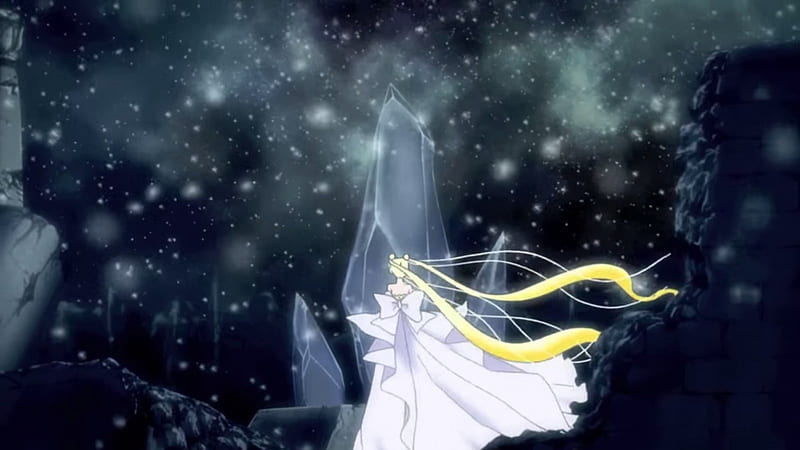 Magic Night, pretty, space, magic, sweet, nice, anime, sailor moon, beauty, anime girl, long hair, star, lovely, twintail, gown, wind, black, blonde, sky, serenity, windy, crystal, white, dress, blond, bonito, twin tail, sailormoon, night, female, blonde hair, twintails, twin tails, princess serenity, blond hair, girl, princess, scene, HD wallpaper