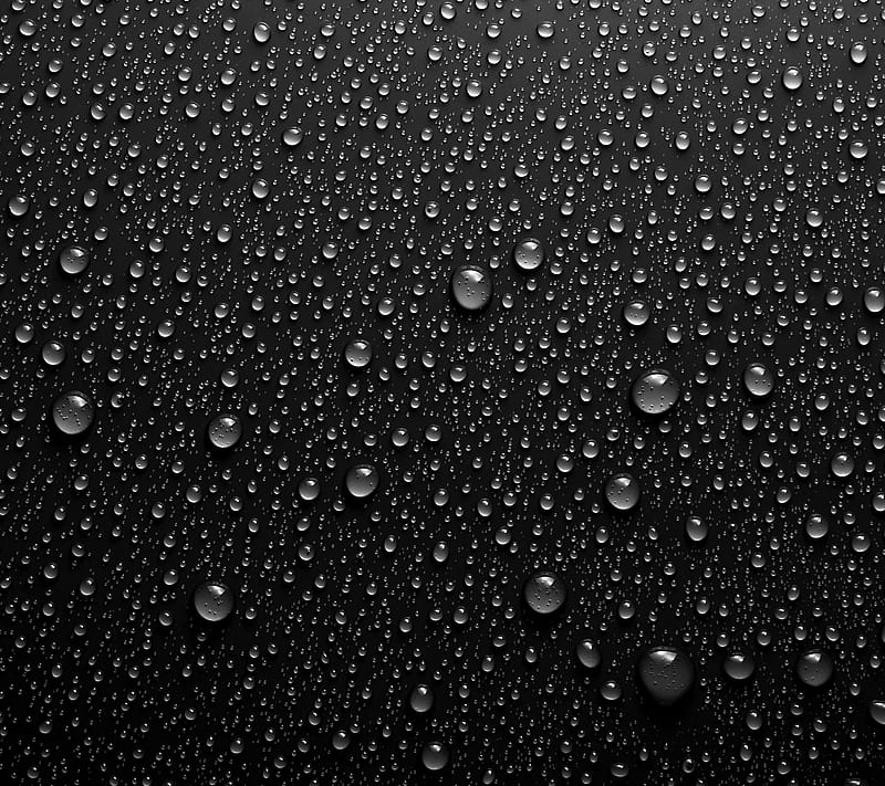Black drops, black, drops, HD wallpaper