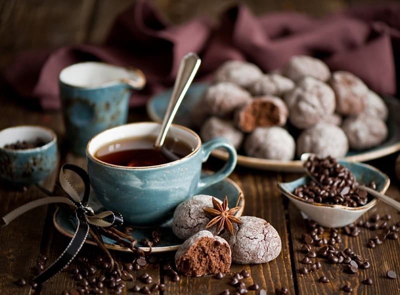 Gingerbread Coffee, Coffee, Gingerbread, cups, winter, HD wallpaper