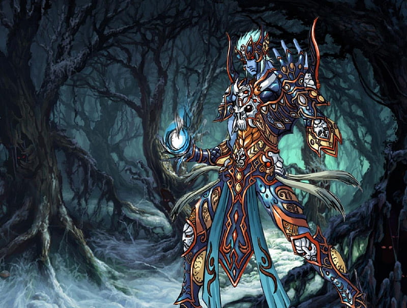Hell's Hunter, forest, games, male, woods, video games, anime, red eyes, zu, armour, HD wallpaper Hell's Hunter, forest, games, male, woods, video games, anime, red eyes, zu, armour, HD wallpaper