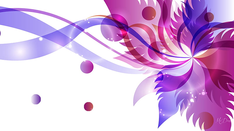Lily Purple Majenta, abstract, purple, flowing, bright, majenta, flower, lily, pink, Firefox Persona theme, vector, HD wallpaper