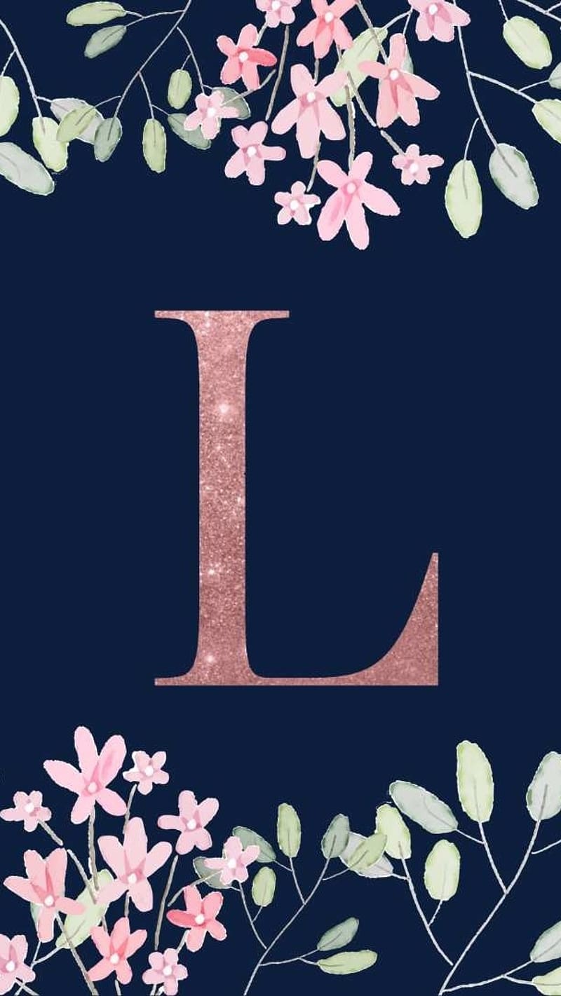 Monogram L Pretty Pink Cherry Blossoms by floralmonogram | Phone wallpaper  images, Cherry blossom wallpaper, Stylish alphabets