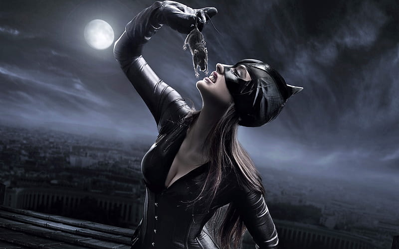 Catwoman Concept, fantasy-girls, girls, HD wallpaper