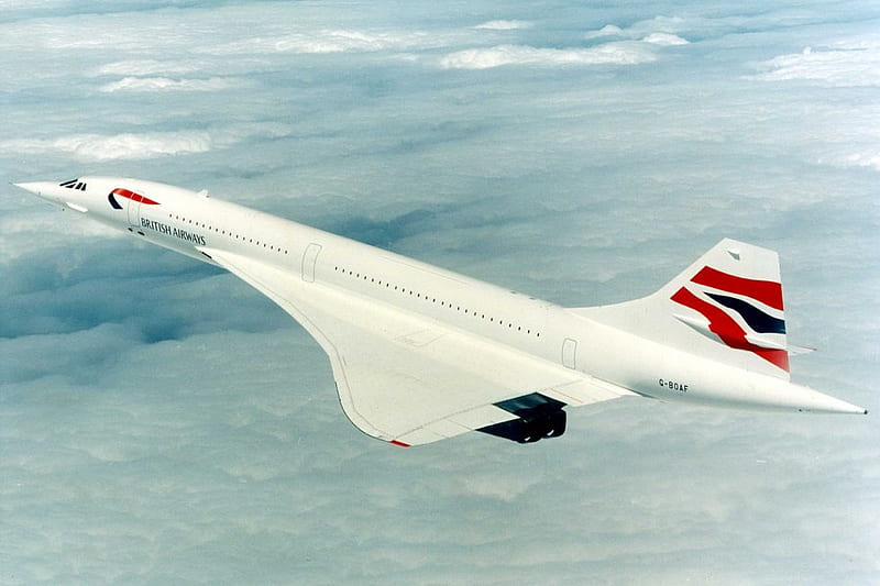 Concorde British Airways, aircraft, airplane, jet, concorde, HD wallpaper