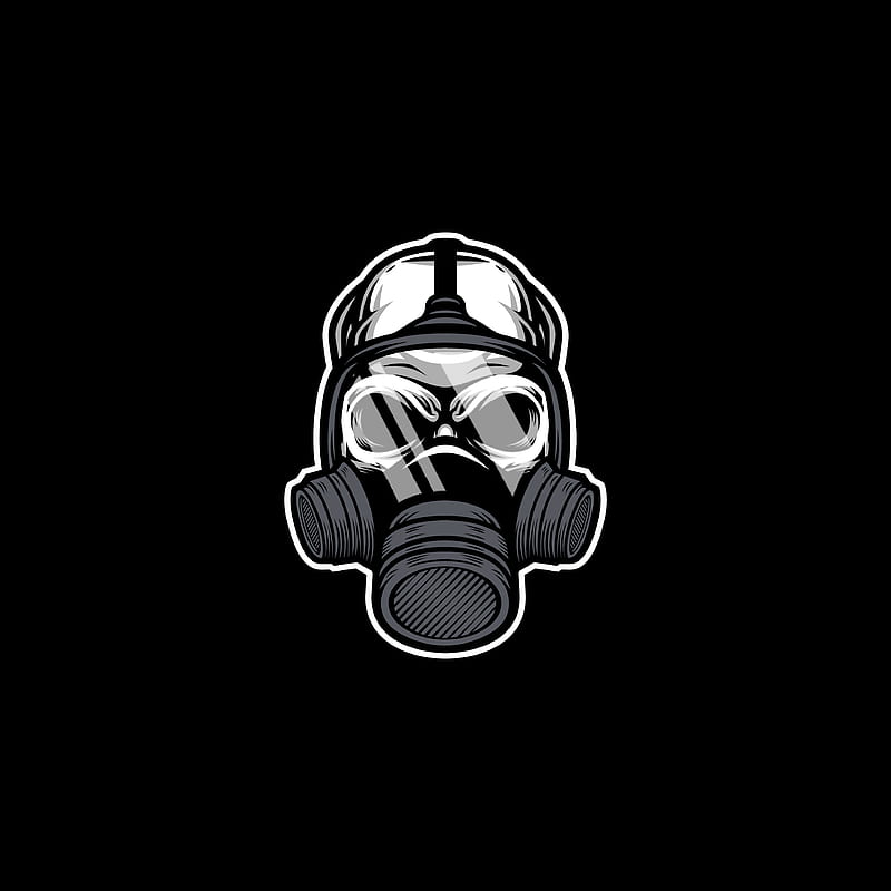 Black, 6316, gas, man, mask, metal, music, theme, toxic, HD phone wallpaper